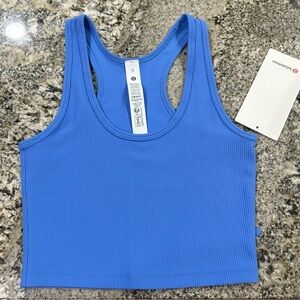 Lululemon Athletica Blue Ribbed Tank